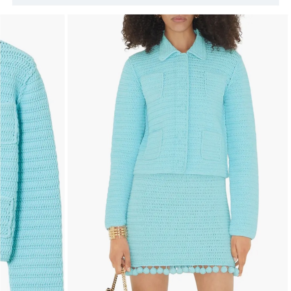 Burberry Capsule Crochet Jacket – Rare Bright Topaz Blue - Picture 6 of 11